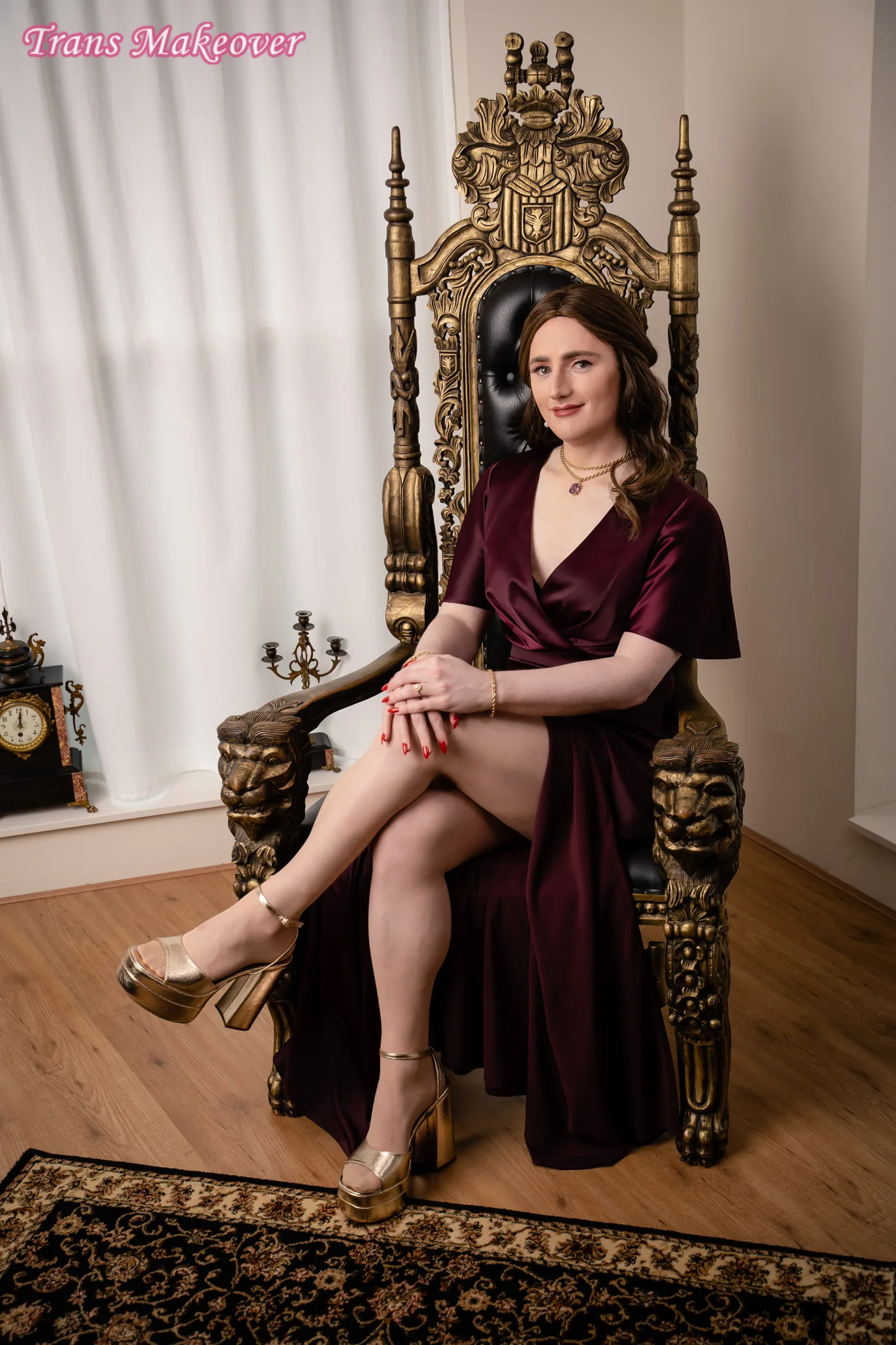 Client after a professional Trans Makeover session